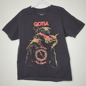 Queens of the Stone Age The End is Nero Tour Black T Shirt Tee Men’s large